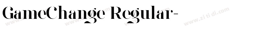 GameChange Regular字体转换